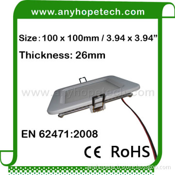 Newest excellent quality surface mounted 100*100mm 6W led ceiling lighting panel
